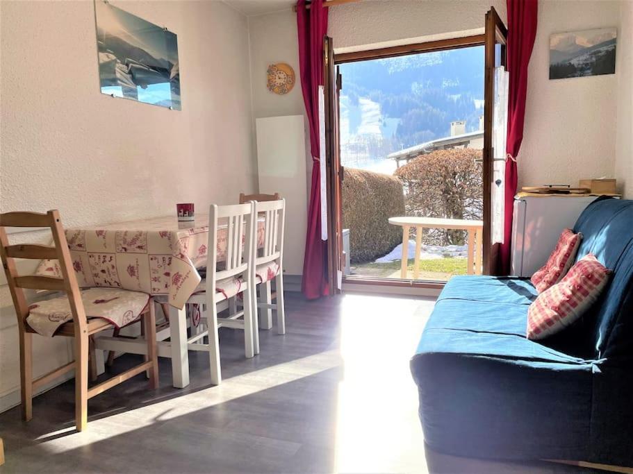 Charmant Studio + Jardin Vue Pistes Et Local Velo Praz-sur-Arly Kültér fotó