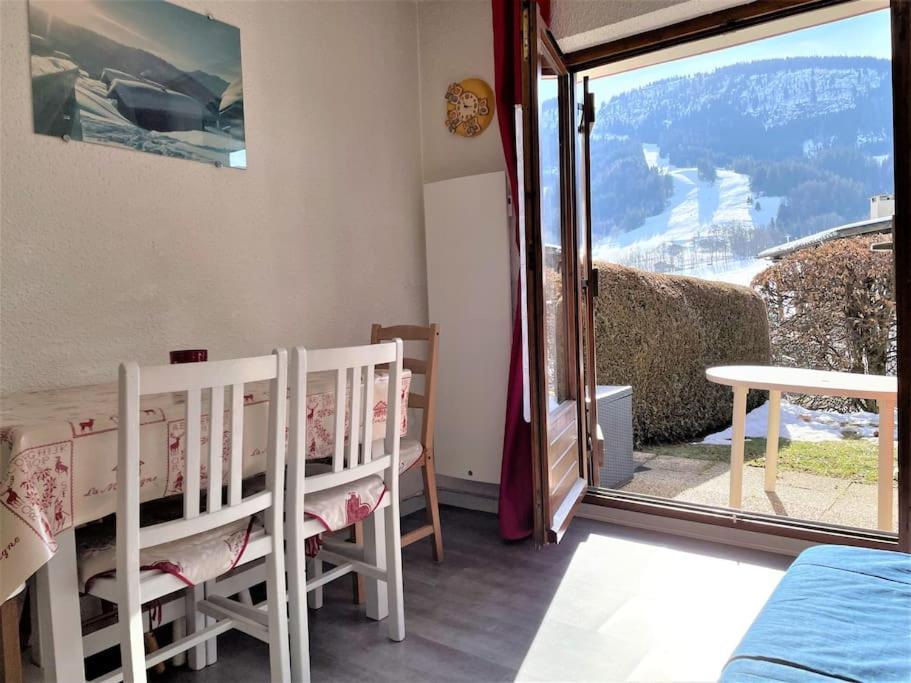 Charmant Studio + Jardin Vue Pistes Et Local Velo Praz-sur-Arly Kültér fotó